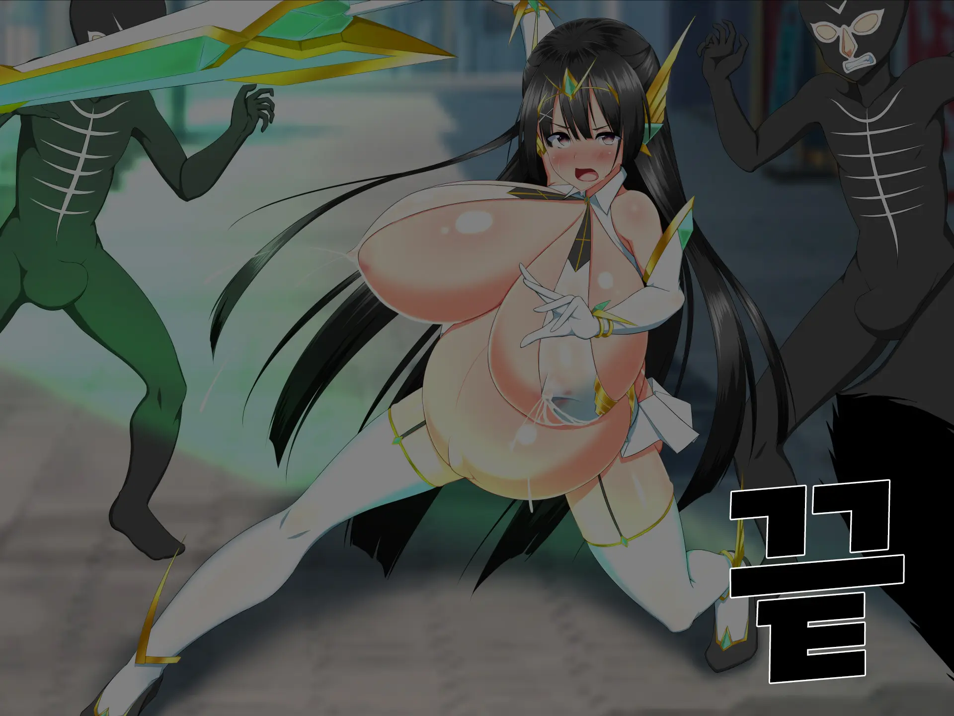 Henshin Heroine VS Kyodai Chinpo 50-Pon! | 변신 히로인 VS 거대꼬○50개!